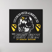 1e divisie Cavalry Canvas Afdruk (Voorkant)