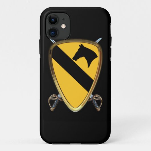 1e divisie Cavalry Case-Mate iPhone Case (Achterkant)
