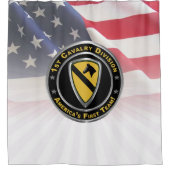 1e divisie Cavalry Douchegordijn (Voorkant)