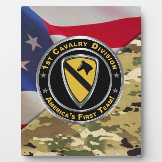 1e divisie Cavalry Fotoplaat (Voorkant)