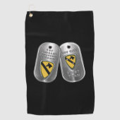 1e divisie Cavalry Golfhanddoek (Voorkant)