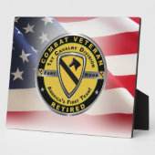 1e divisie Cavalry, in ruste veteraan Fotoplaat (Zijkant)