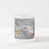 1e divisie Cavalry - Irakveteraan Matglas Koffiemok (Center)