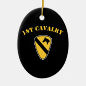 1e divisie Cavalry Keramisch Ornament (Voorkant)