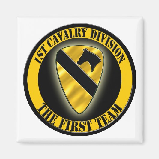 1e divisie Cavalry Magneet (Voorkant)