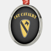 1e divisie Cavalry Metalen Ornament (Links)
