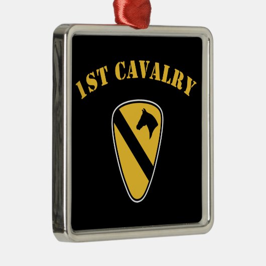 1e divisie Cavalry Metalen Ornament (Rechts)