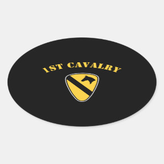 1e divisie Cavalry Ovale Sticker