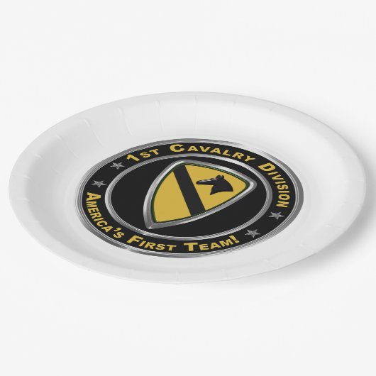 1e divisie Cavalry Papieren Bordje (Gekanteld)