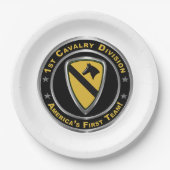 1e divisie Cavalry Papieren Bordje (Voorkant)