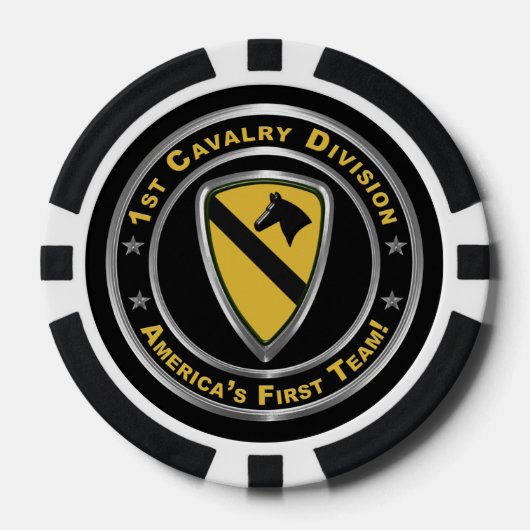 1e divisie Cavalry Poker Chips (Voorkant)