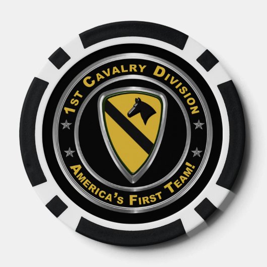 1e divisie Cavalry Poker Chips (Achterkant)