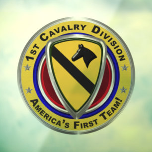 1e divisie Cavalry Raamsticker