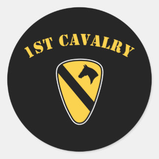1e divisie Cavalry Ronde Sticker