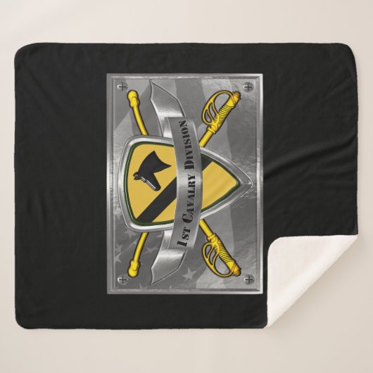 1e divisie Cavalry Sherpa Deken (Voorkant (horizontaal))