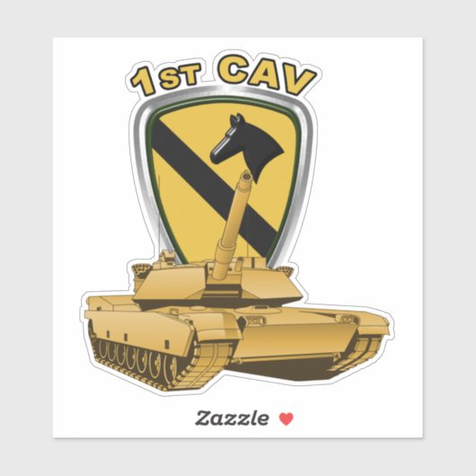 1e divisie Cavalry Sticker (Vel)