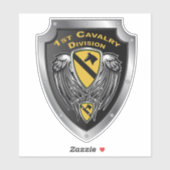 1e divisie Cavalry Sticker (Vel)