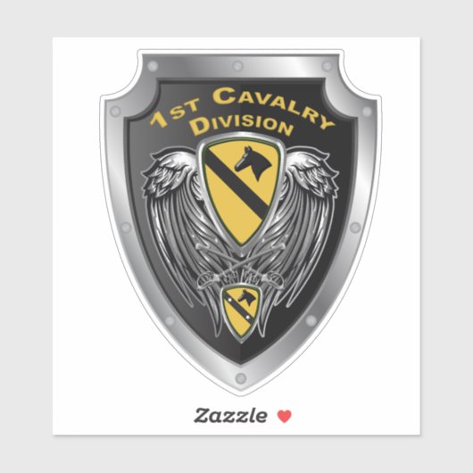 1e divisie Cavalry Sticker (Vel)