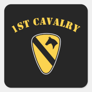 1e divisie Cavalry Vierkante Sticker