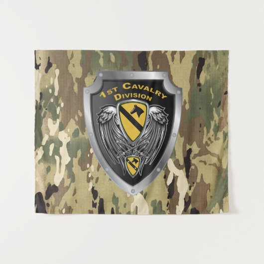1e divisie Cavalry Wandkleed (Voorkant (horizontaal))