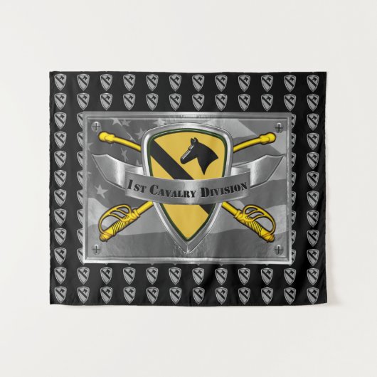1e divisie Cavalry Wandkleed (Voorkant (horizontaal))