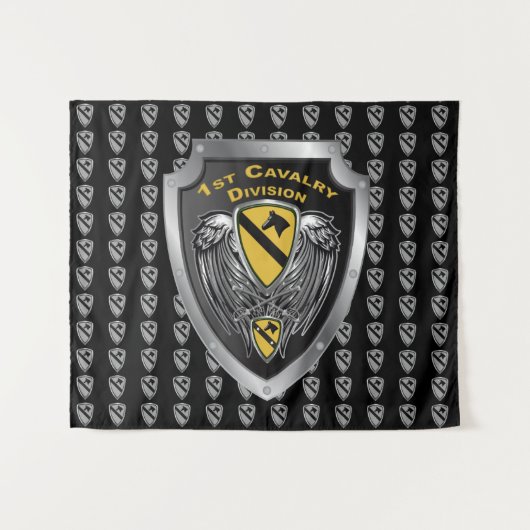 1e divisie Cavalry Wandkleed (Voorkant (horizontaal))