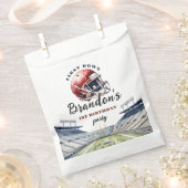 1e down Een jaar oud Football Verjaardag Bedankzakje (Geknipt)