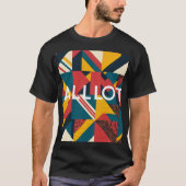 1e editie "alllot" retro design t-shirt (Voorkant)