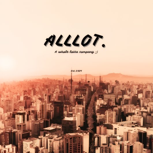 1e editie "alllot" retro design t-shirt