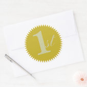 1e Eerste Prijs Golden Seal Stickers (Envelop)