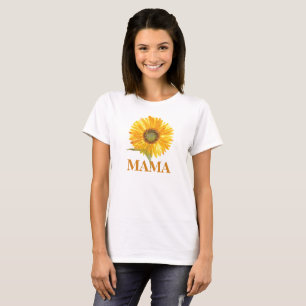1e Eerste Verjaardag Mama Party Zonnebloem Moeder T-shirt