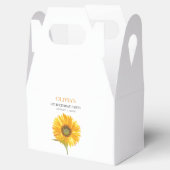 1e Eerste Verjaardagsfeest Zonnebloem Baby Meisje Bedankdoosjes (Geopend)