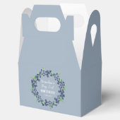 1e eerste verjaardagsfeestje Blueberry Baby Boy Bedankdoosjes (Geopend)