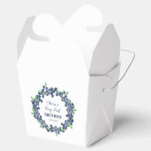 1e Eerste Verjaardagsfeestje Blueberry Baby Meisje Bedankdoosjes (Geopend)