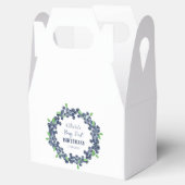 1e Eerste Verjaardagsfeestje Blueberry Baby Meisje Bedankdoosjes (Geopend)