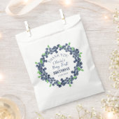 1e Eerste Verjaardagsfeestje Blueberry Baby Meisje Bedankzakje (Geknipt)