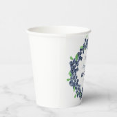 1e Eerste Verjaardagsfeestje Blueberry Baby Meisje Papieren Bekers (Rechts)