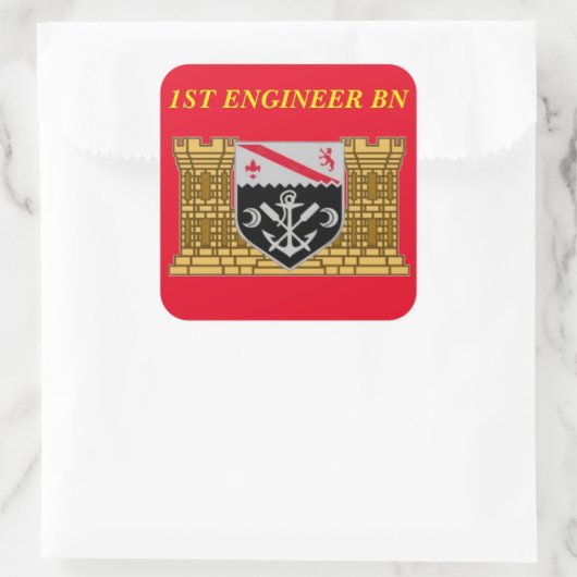 1E ENGINEER BATALJON STICKERS (Tas)