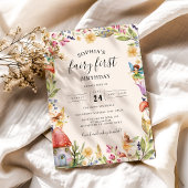 1e feeërieke eerste verjaardag kaart