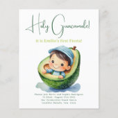 1e Fiesta Verjaardag Voor een JONGEN Avocado BUDGE (Voorkant)