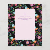 1e Fiesta Verjaardag voor een meisje Folkart BUDGE (Achterkant)