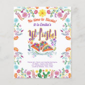 1e Fiesta Verjaardag voor een meisje Folkart BUDGE (Voorkant)