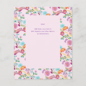 1e Fiesta-verjaardag voor een meisje Folkart BUDGE (Achterkant)