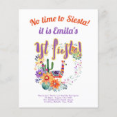 1e Fiesta-verjaardag voor een meisje Folkart BUDGE (Voorkant)