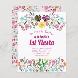 1e Fiesta Verjaardag Voor een Meisje Folkart BUDGE