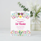 1e Fiesta Verjaardag Voor een Meisje Folkart BUDGE (Staand voorkant)