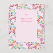 1e Fiesta Verjaardag Voor een Meisje Folkart BUDGE (Achterkant)