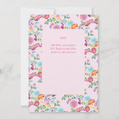 1e Fiesta-verjaardag voor een meisje Folkart Sinor Kaart (Achterkant)