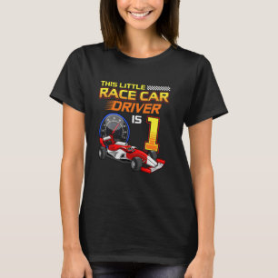1e geboorte-rackbestuurder 1 jaar oude slede t-shirt