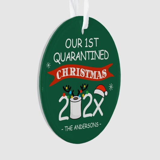 1e geënquaranteerde kerstcadeaubrief ornament (voorkant)